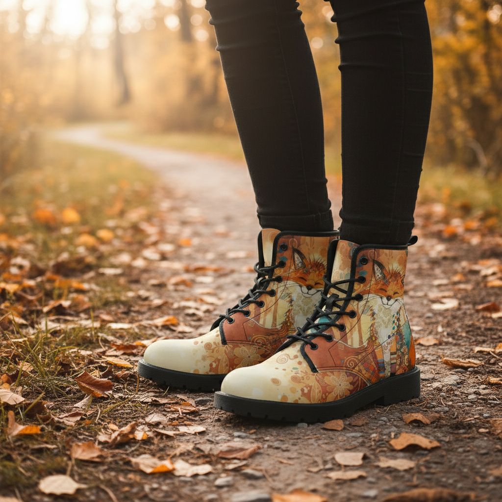 Boho Fox Spirit Leather Boots