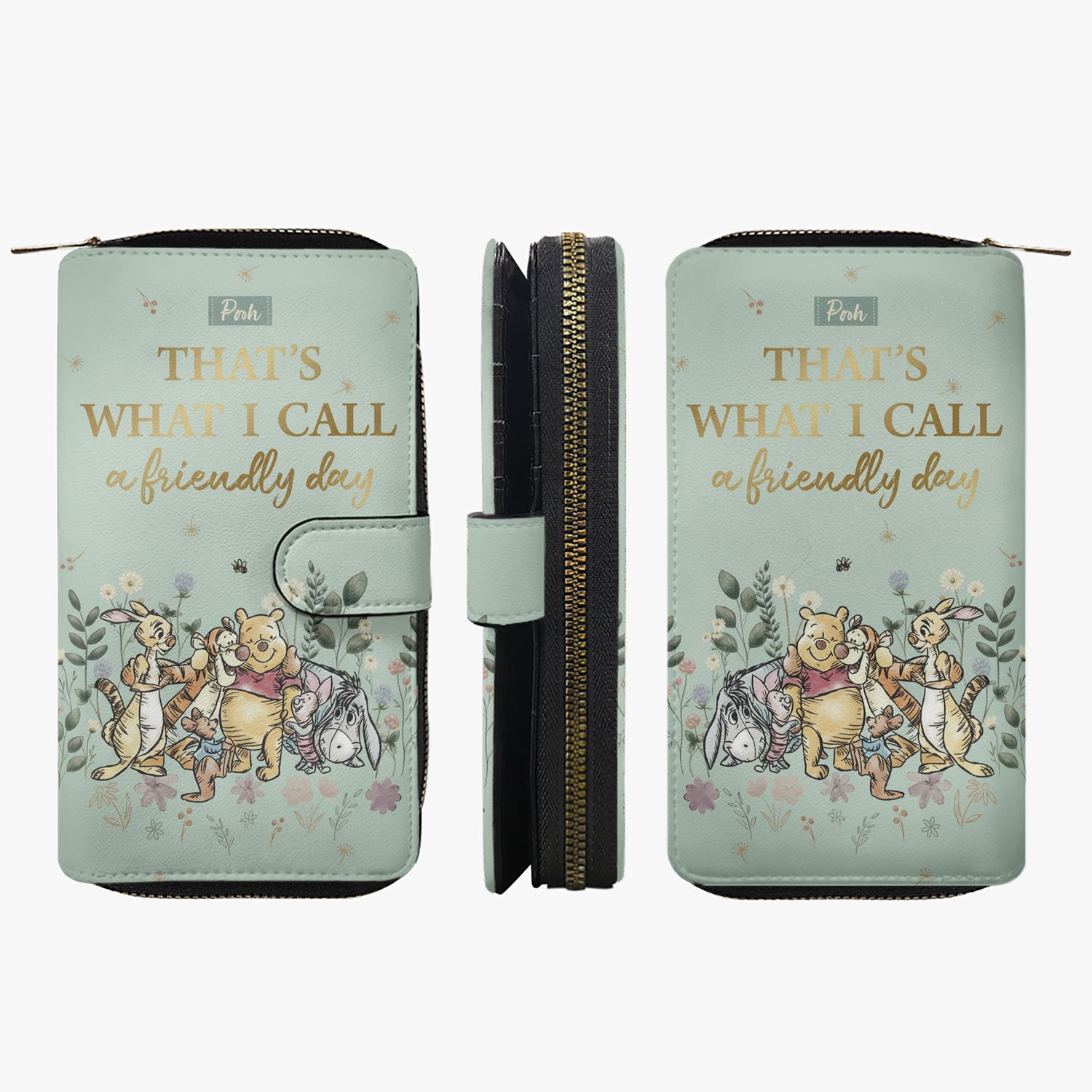 Large Winnie the Pooh wallet a friendly day