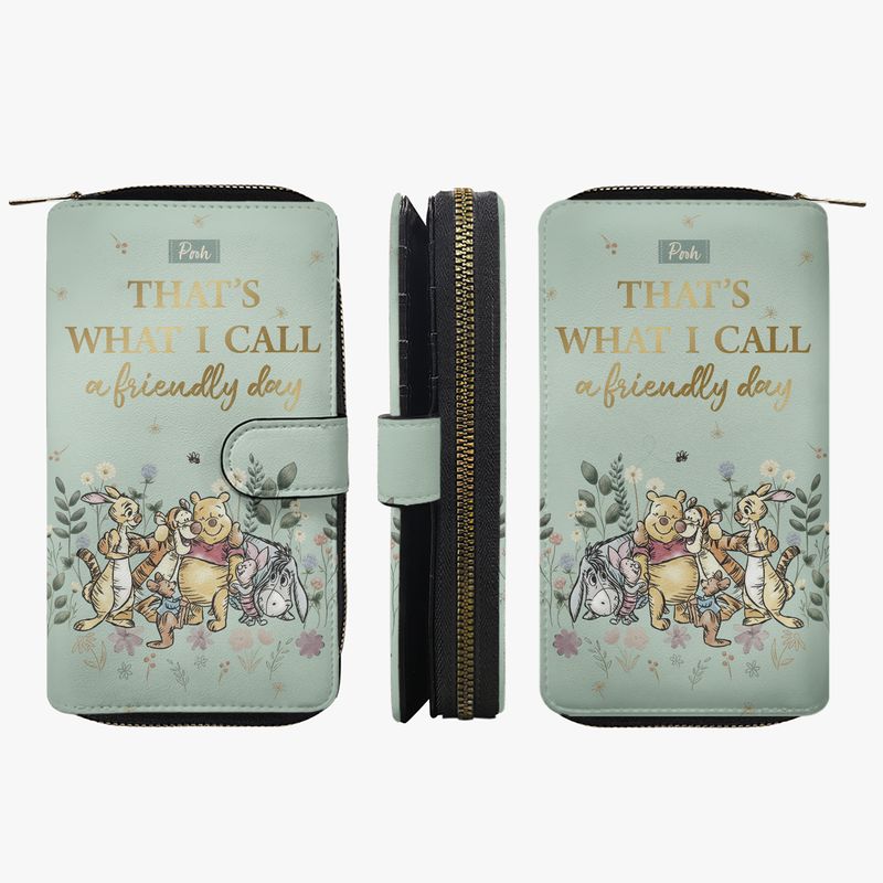 Large Winnie the Pooh wallet a friendly day