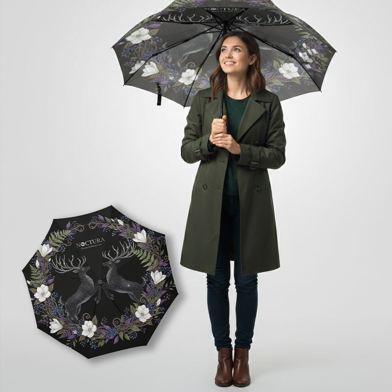 NOCTURA Twilight Stag Grove Umbrella – Automatic