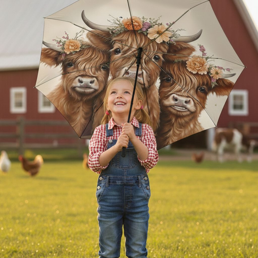 Highland Blossom Trio Umbrella – Automatic