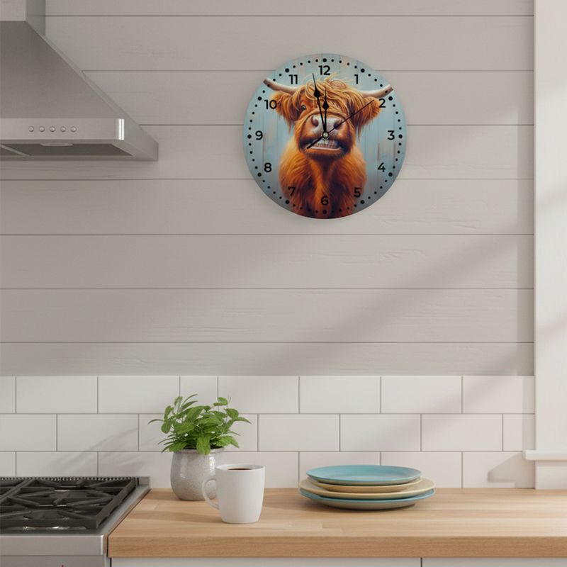 Wandklok - Highland Happy Smile