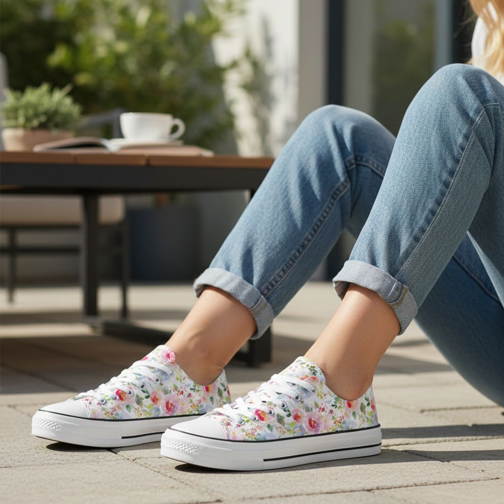 Floral Canvas Sneaker