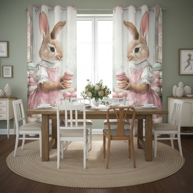 Blackout curtains Bunny Bakery