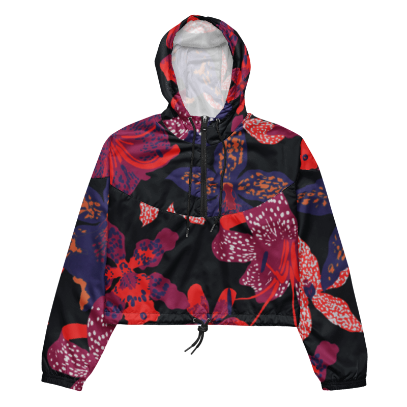 Cropped windbreaker - Dark Orchid