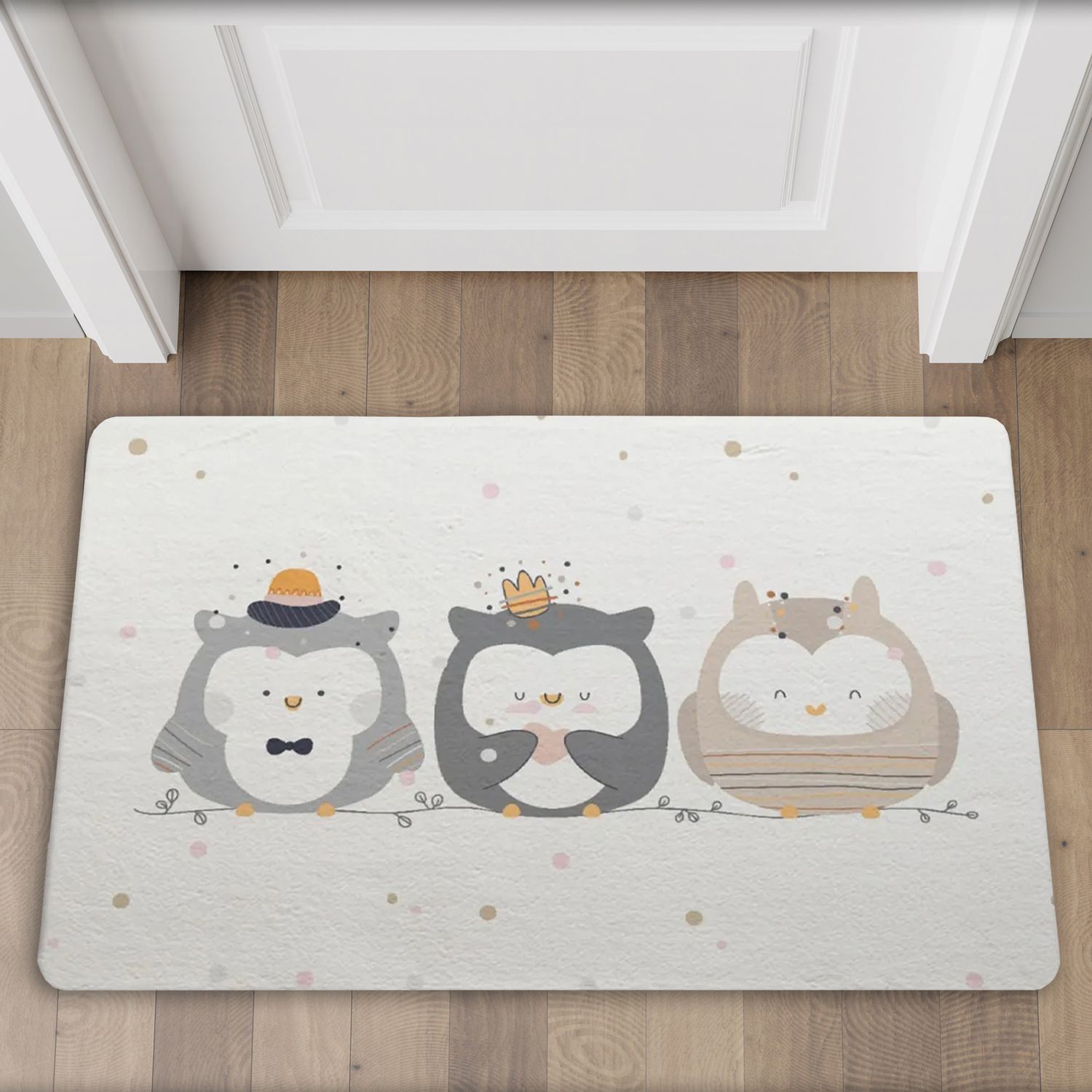 Cute owl doormat