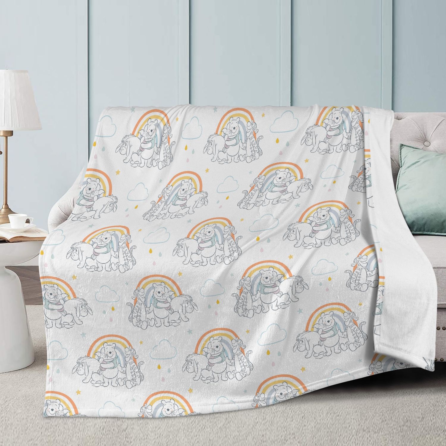 Rainbow Dreams cuddly blanket – Winnie &amp; Friends