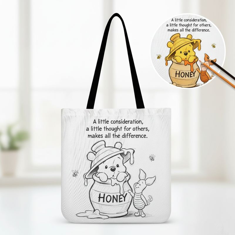 Winnie the Pooh in the Honey Pot coloring bag