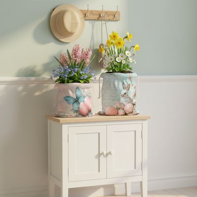 Oster-Leinenbeutel Spring Harmony