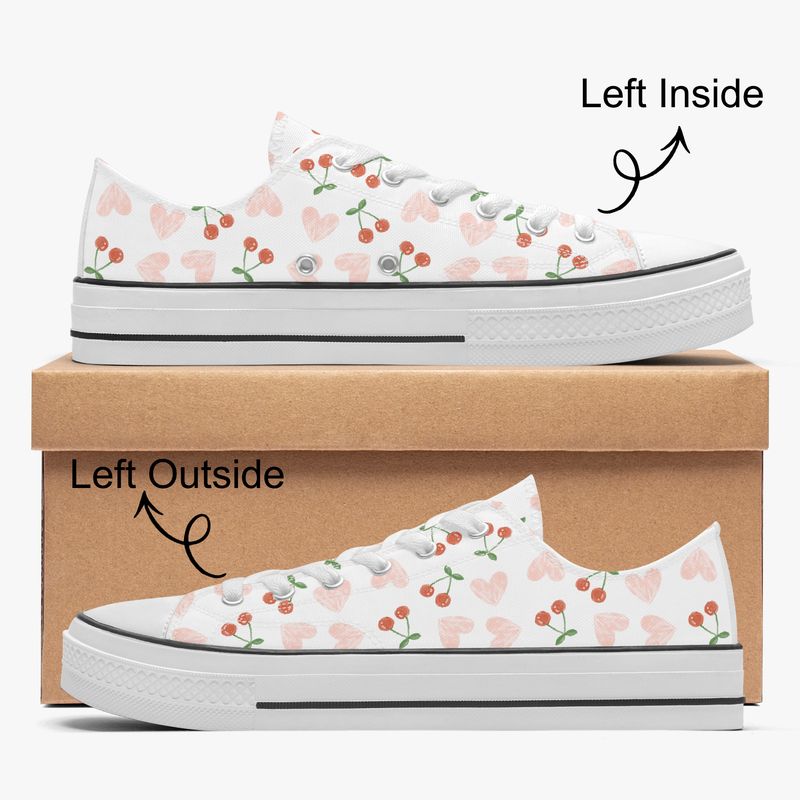 Cherry Love Canvas Sneakers