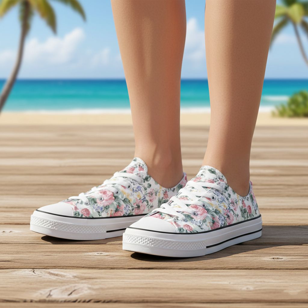 Bloom Romance Canvas Sneakers