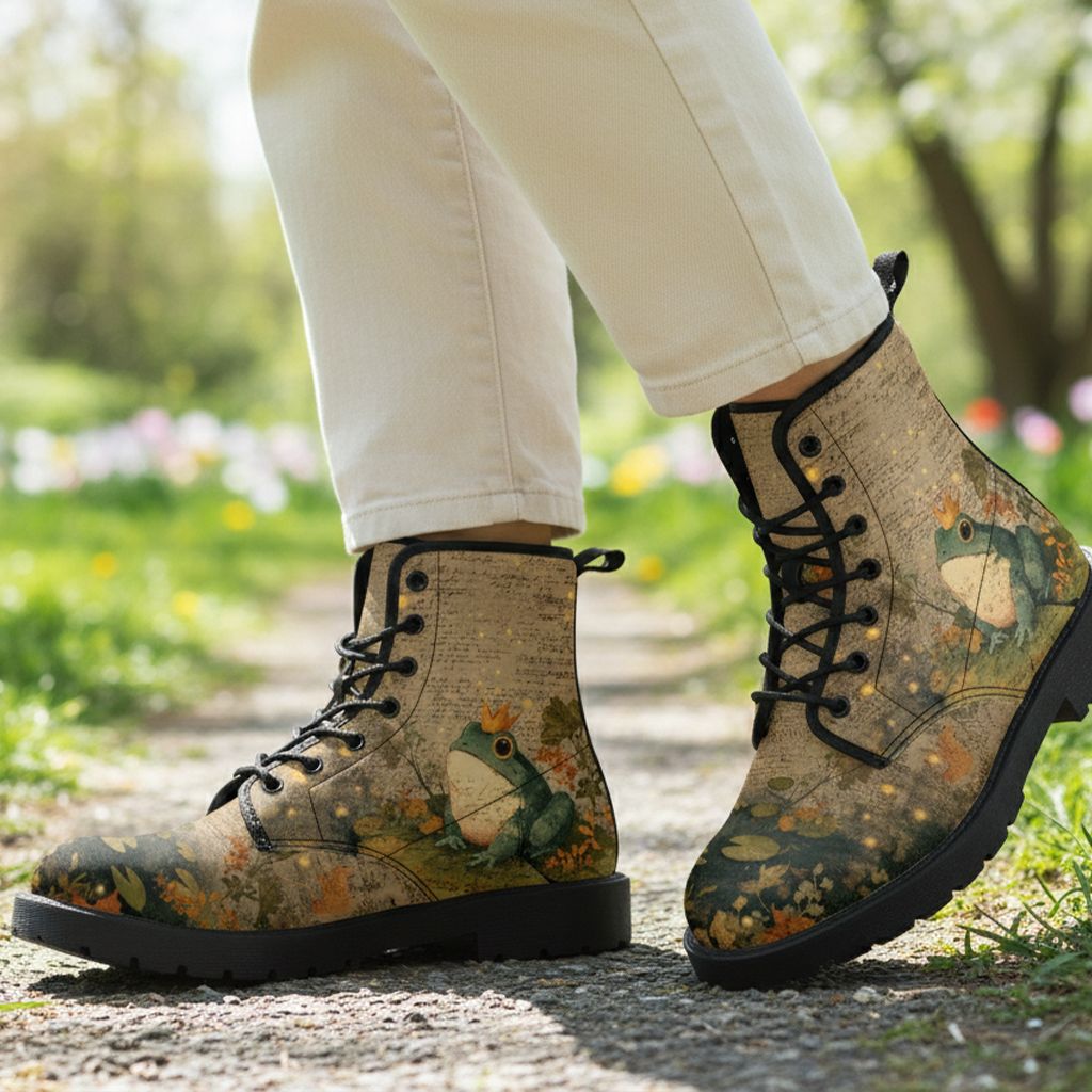 Vintage Frog Prince leather boots