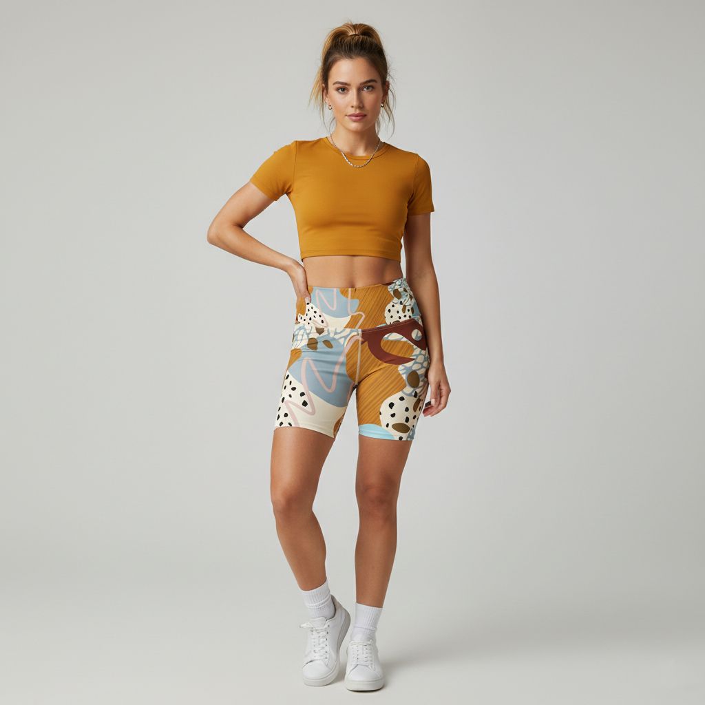 Short yoga shorts - TerraFlow Sculpt