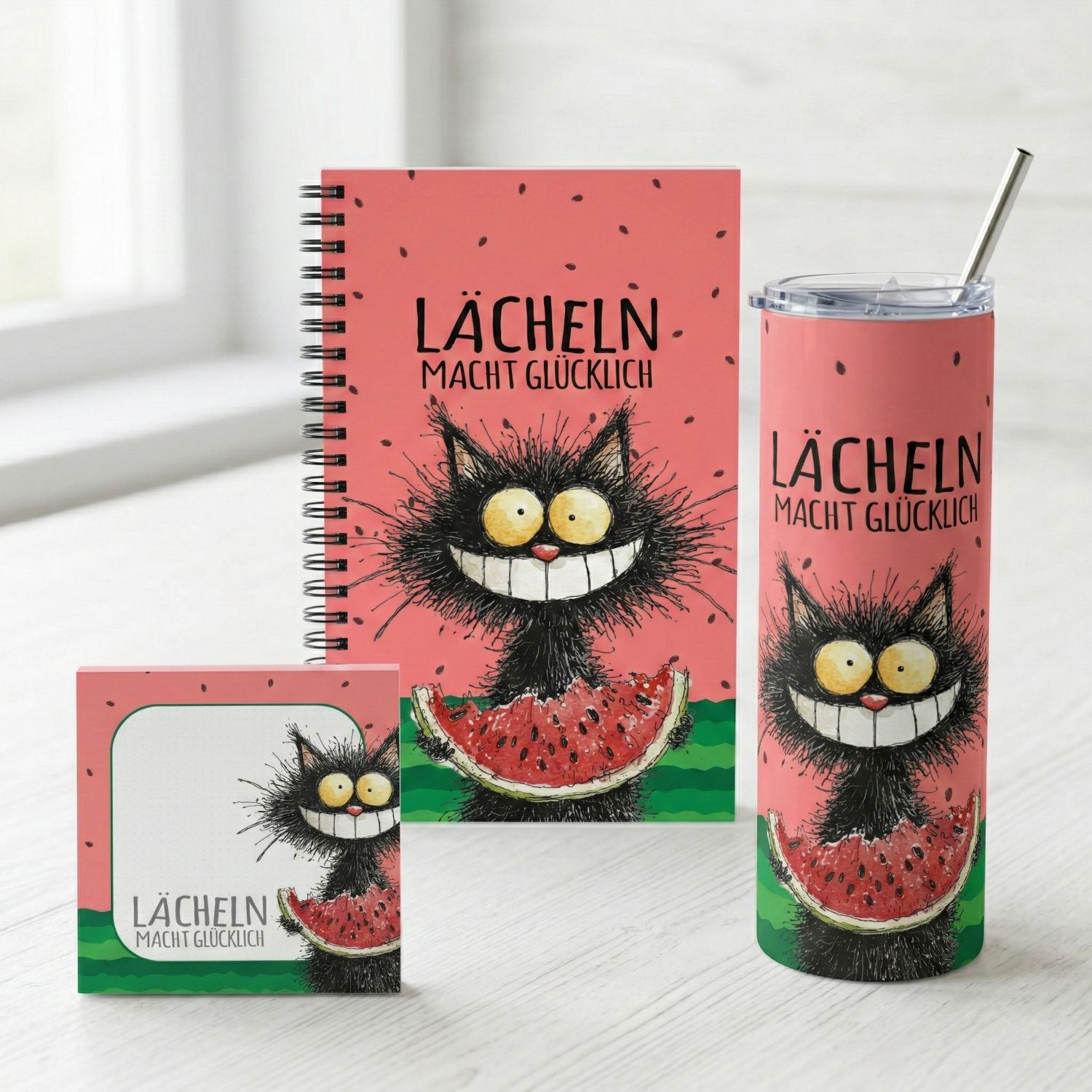 Spiral notebook with forest animals