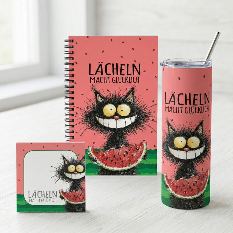 Spiral notebook with forest animals