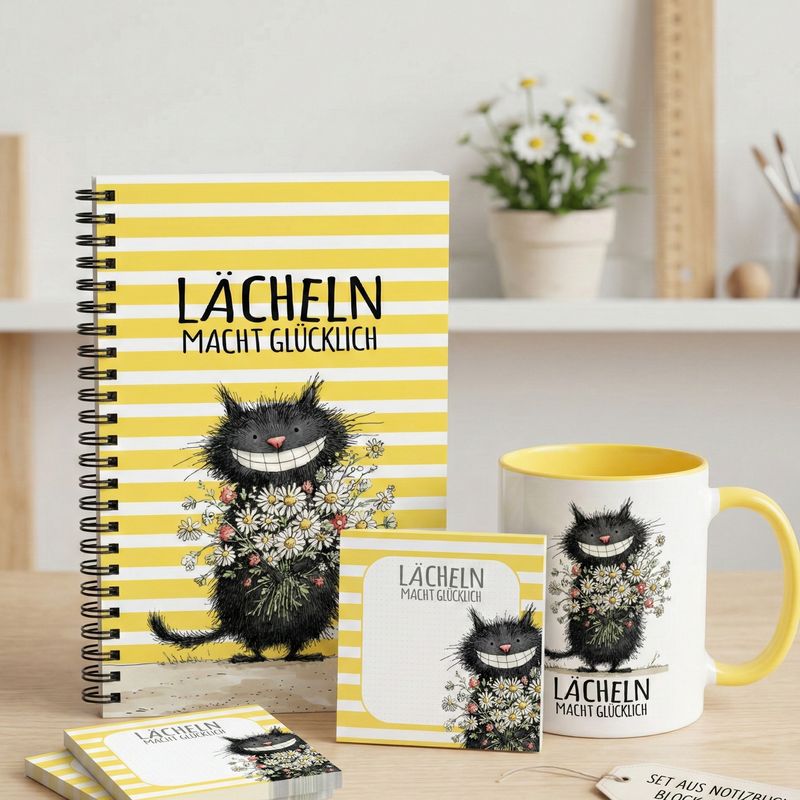 Spiral notebook with forest animals