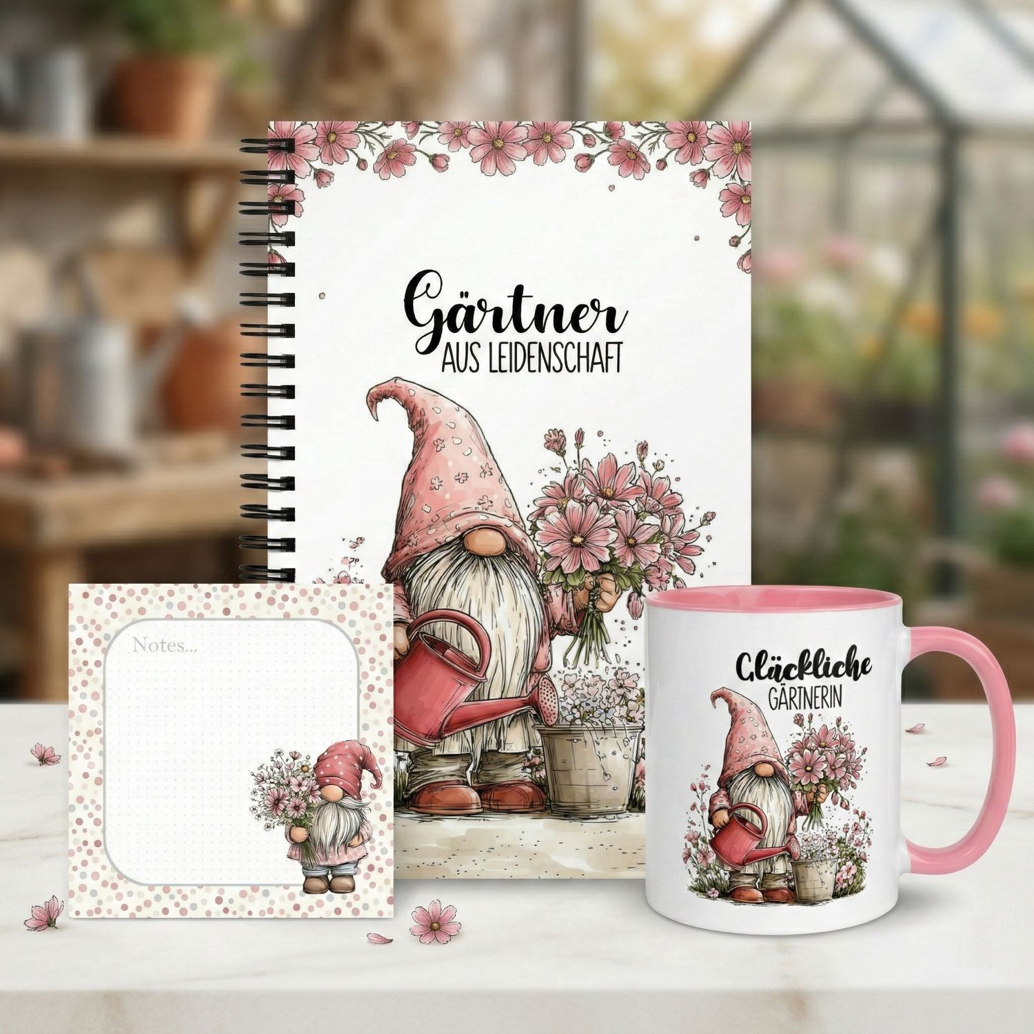 Spiral notebook with forest animals