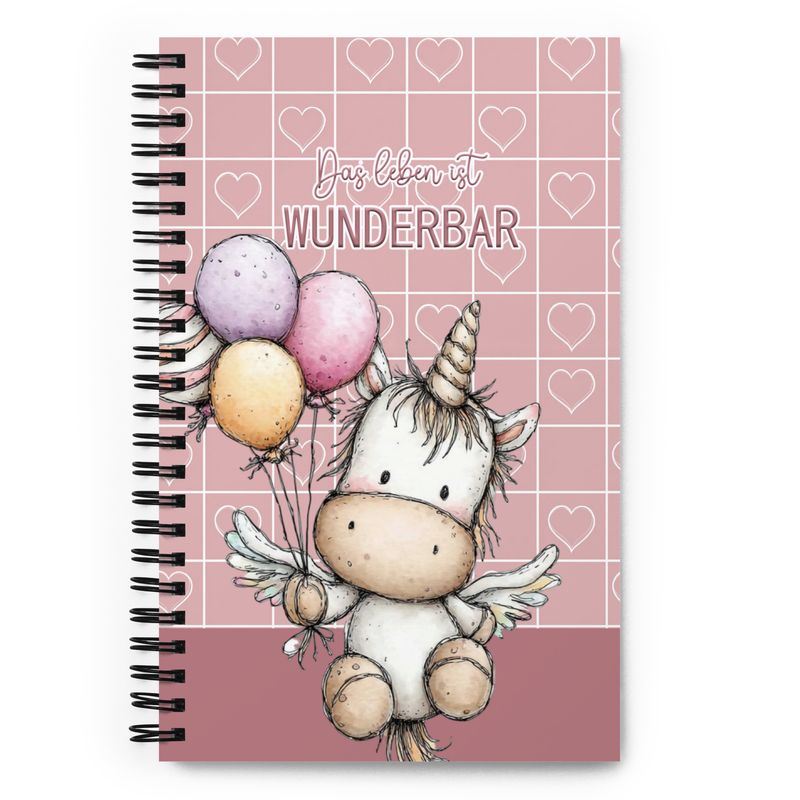 Spiral notebook with forest animals