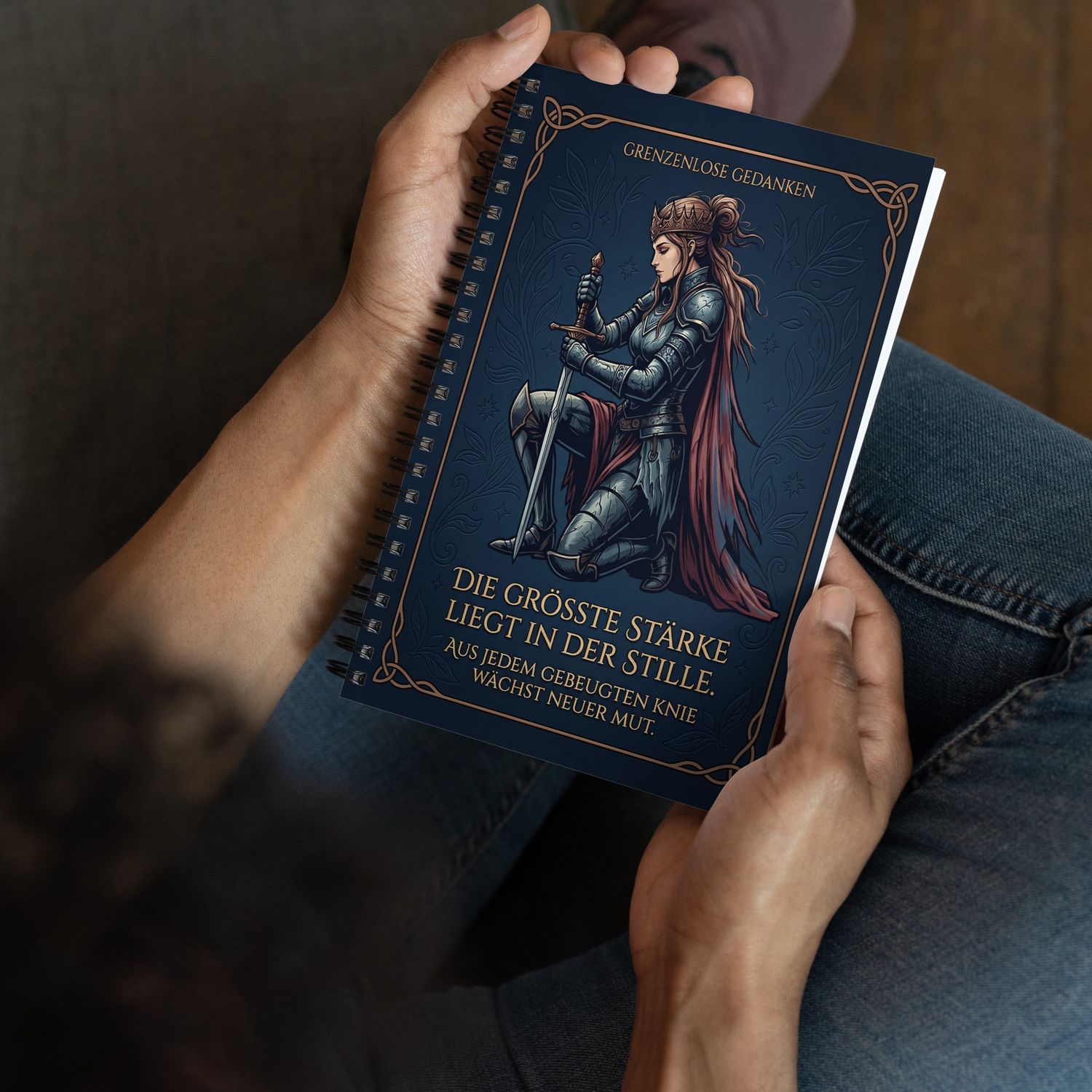 Spiral notebook with forest animals