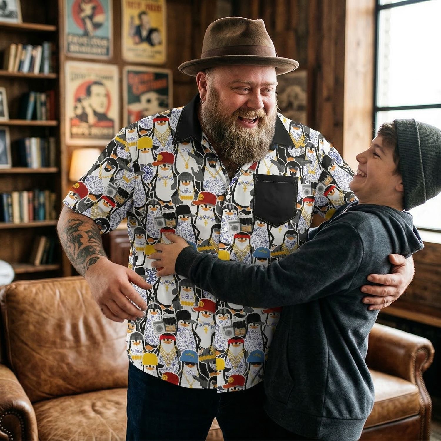 Street Penguin Vibes Fun Shirt