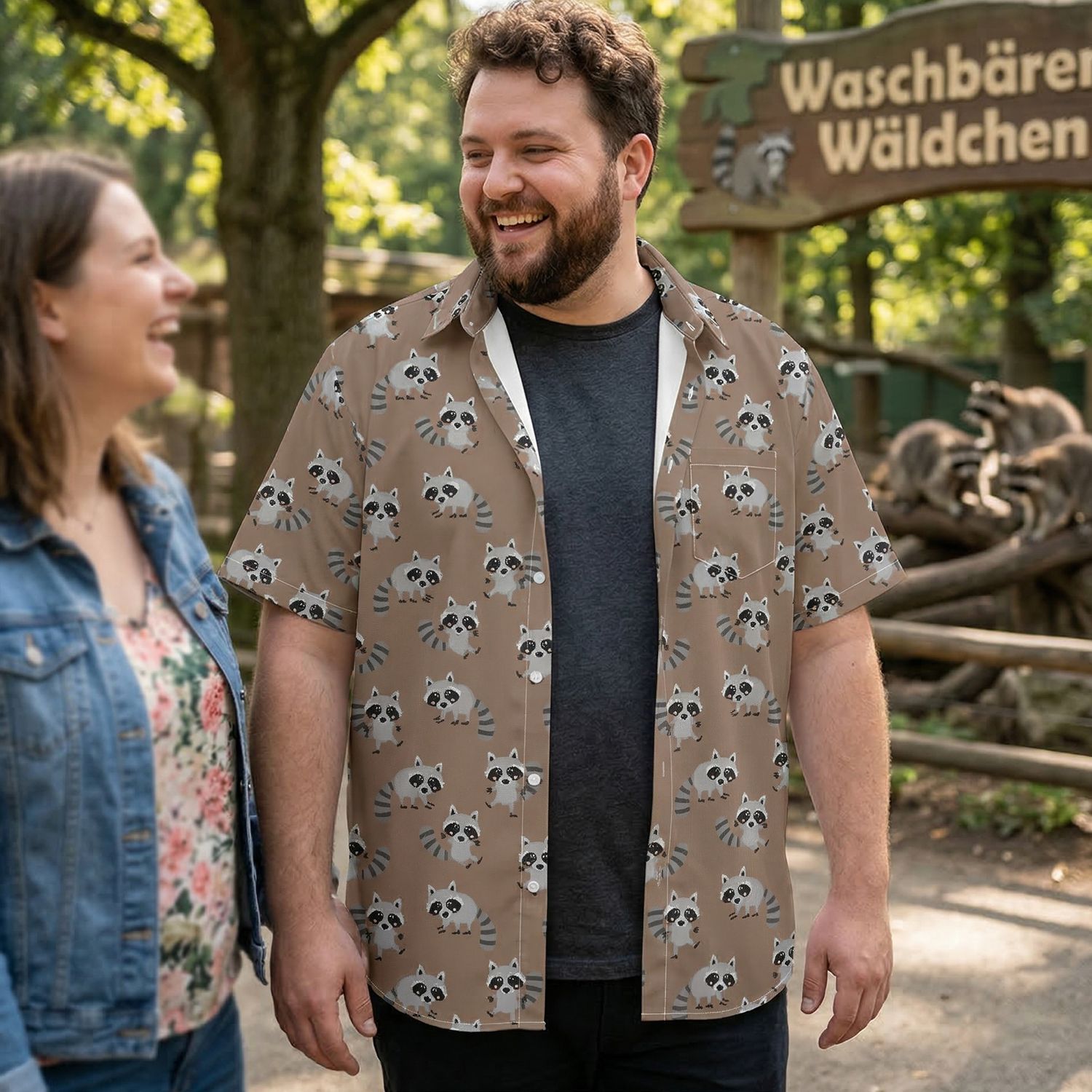 Raccoon Vibes Fun Shirt