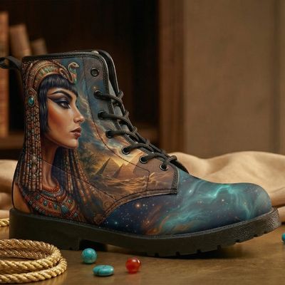 Lederstiefel Einzigartiges Cleopatra-Design
