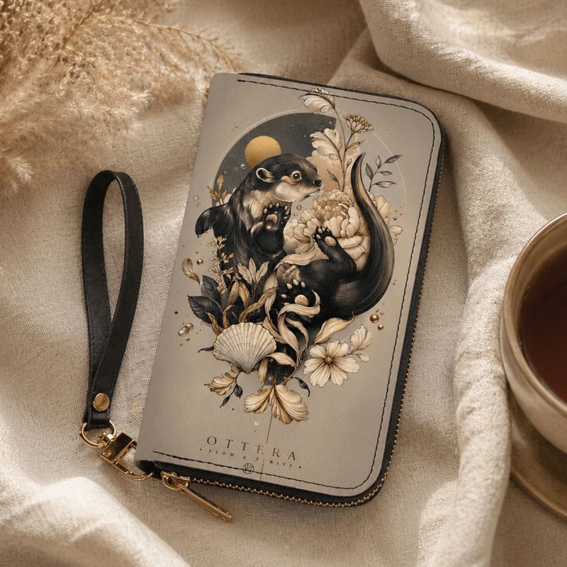Otter Wallet Floral Vintage