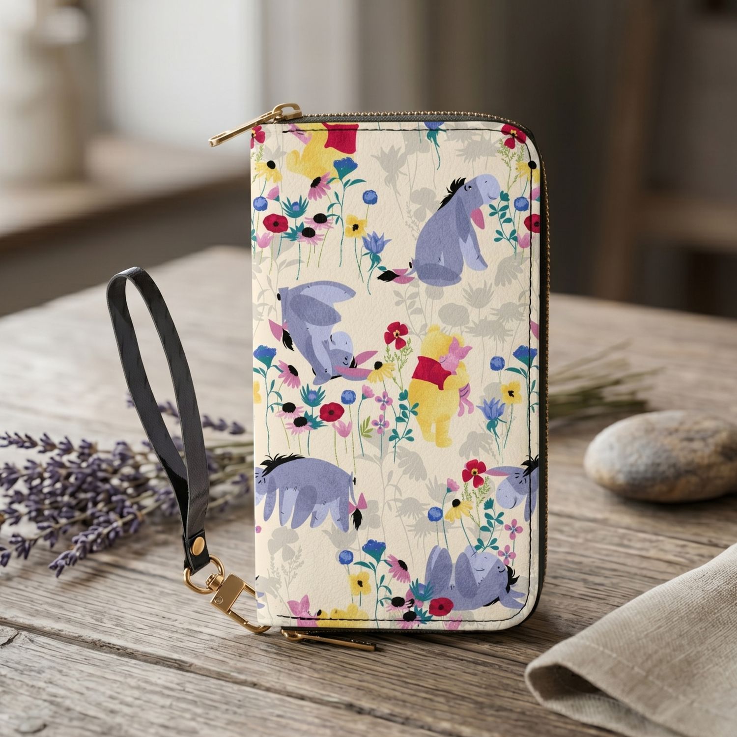 Winnie the Pooh wallet with carrying strap