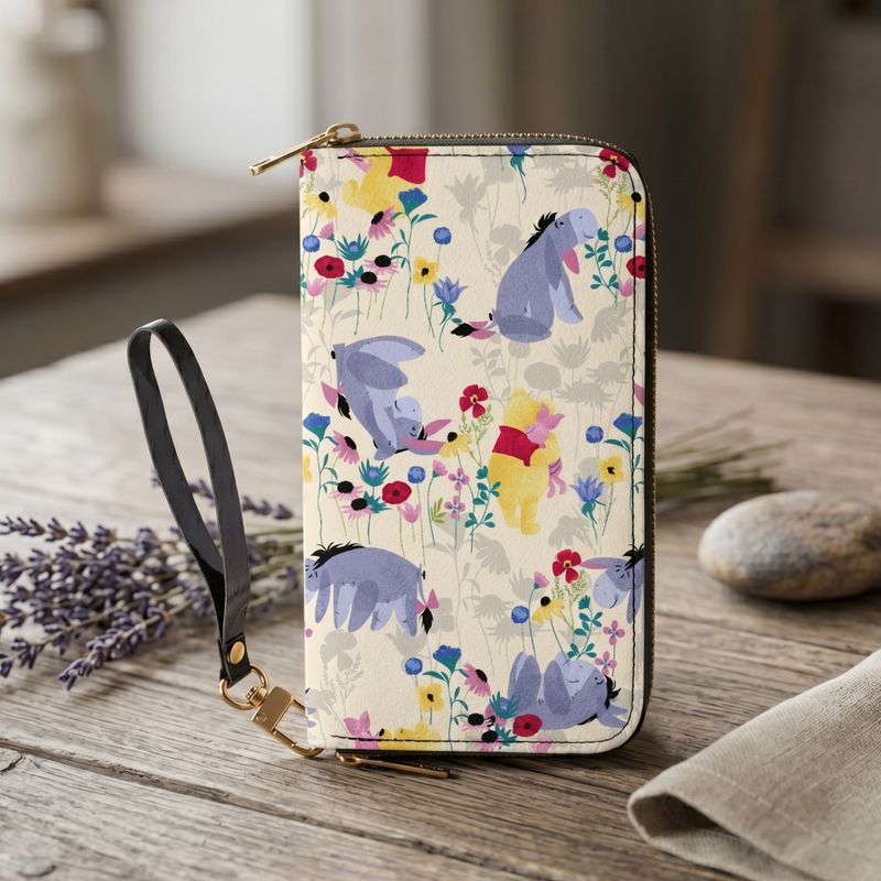 Winnie the Pooh wallet with carrying strap