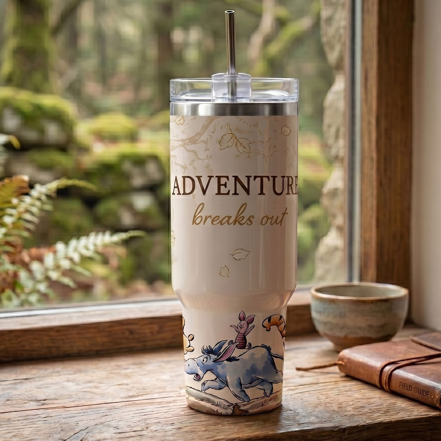 Winnie the Pooh Thermos Drinking Cup with Handle