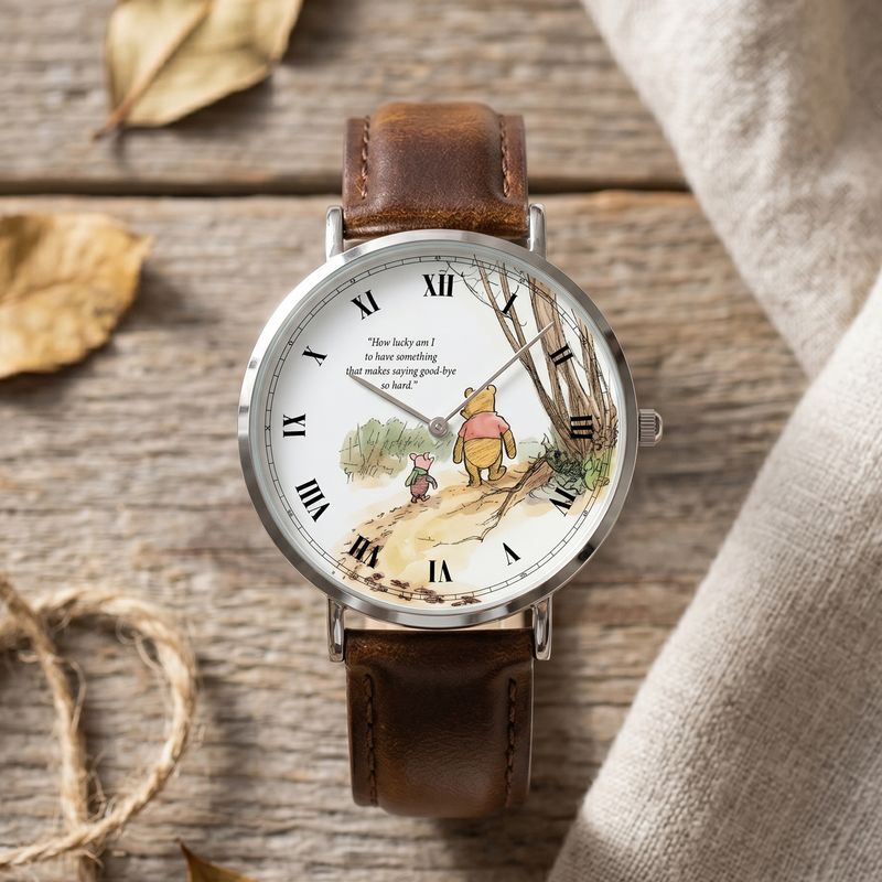 Winnie the Pooh wristwatch “Friendship and Farewell” silver