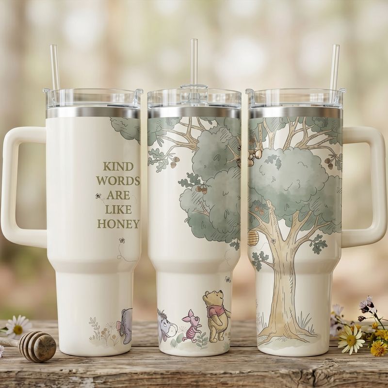 Winnie Pooh Thermobecher „Kind Words“