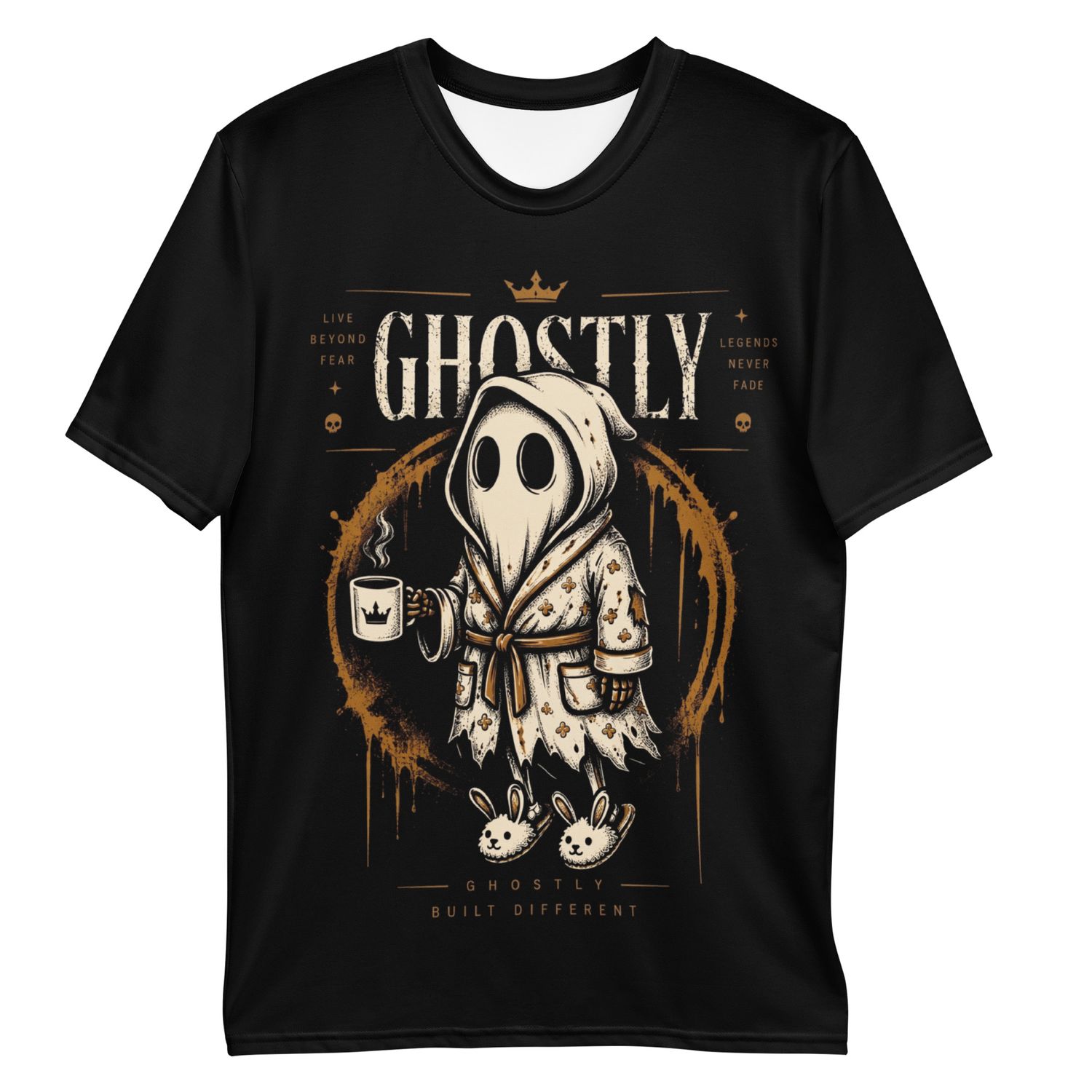 Ghostly Coffee Ghost T-Shirt – Cute Ghost Hoodie Look for Halloween &amp; Gothic Fans