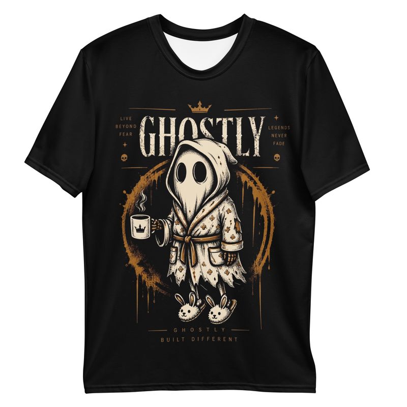 Ghostly Coffee Ghost T-Shirt – Cute Ghost Hoodie Look for Halloween &amp; Gothic Fans