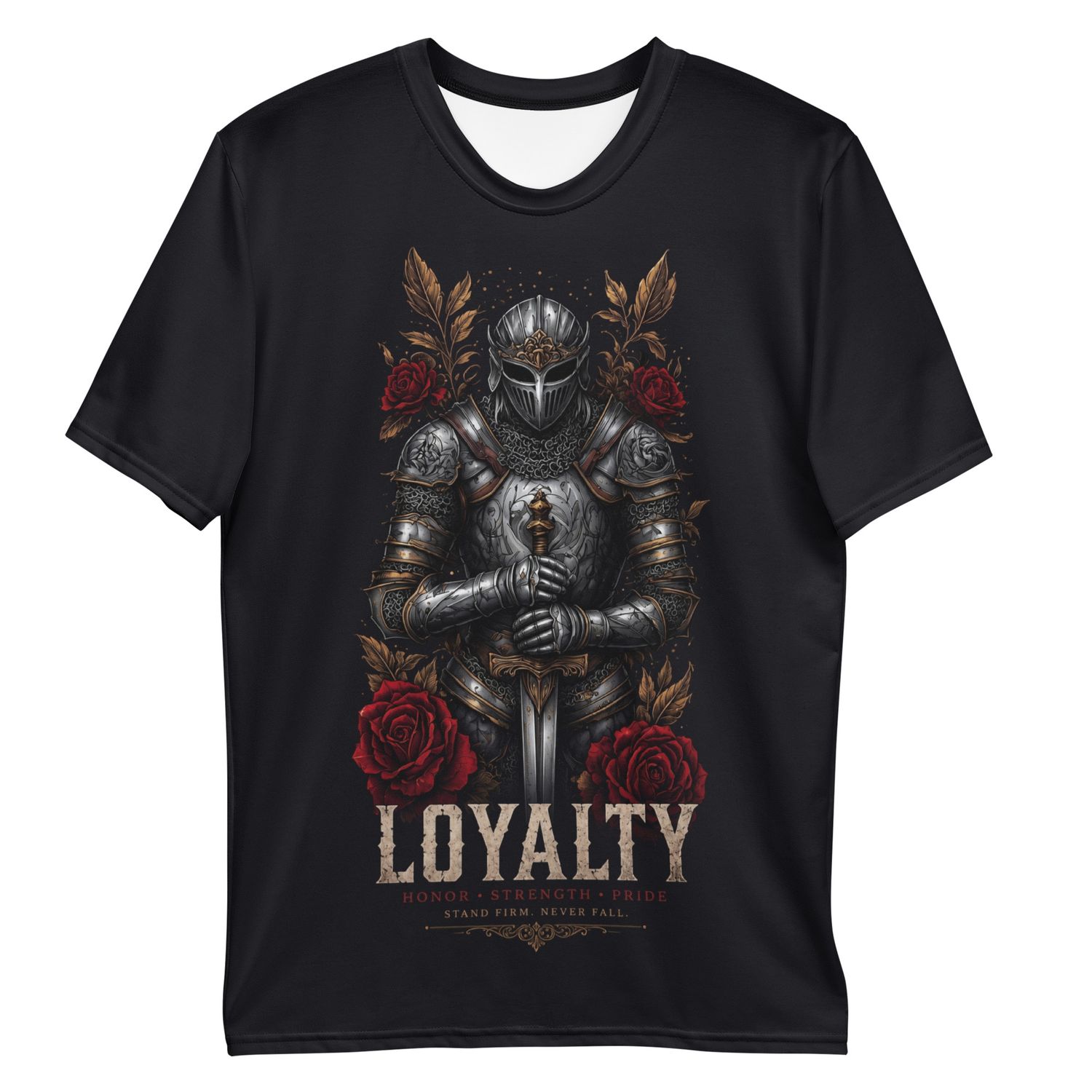 Loyalty Knight T-Shirt – Medieval Knight Shirt for Honor, Strength, &amp; Loyalty