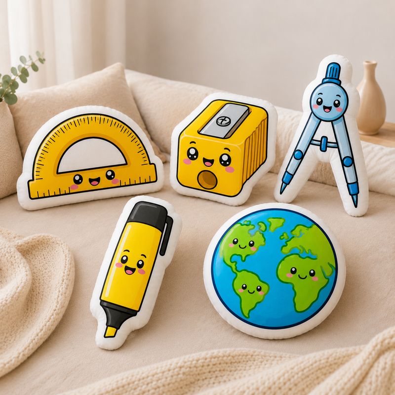 Mystery Bag Character Cushion – 1 random Spukling cushion, collectible Halloween plush cushion