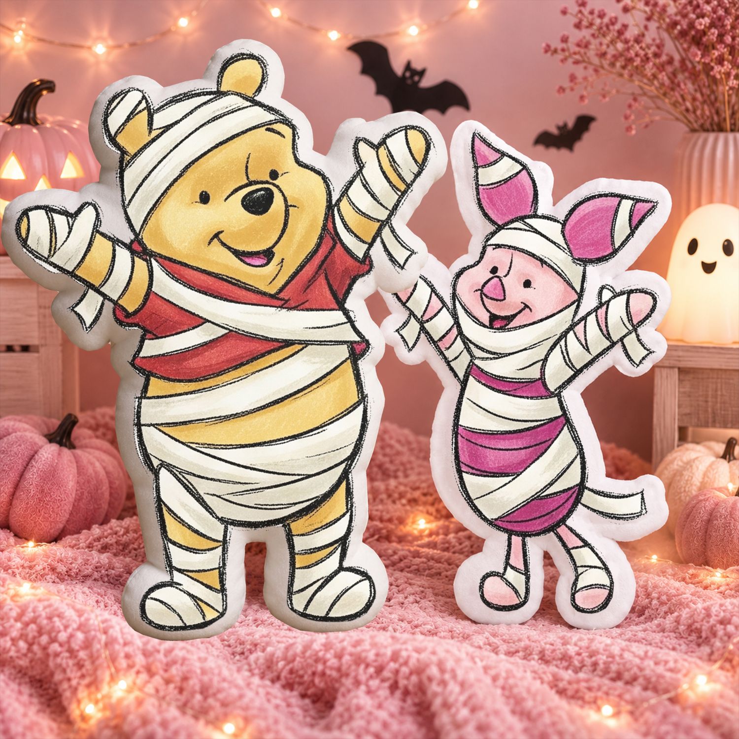 Mystery Bag Character Cushion – 1 random Spukling cushion, collectible Halloween plush cushion