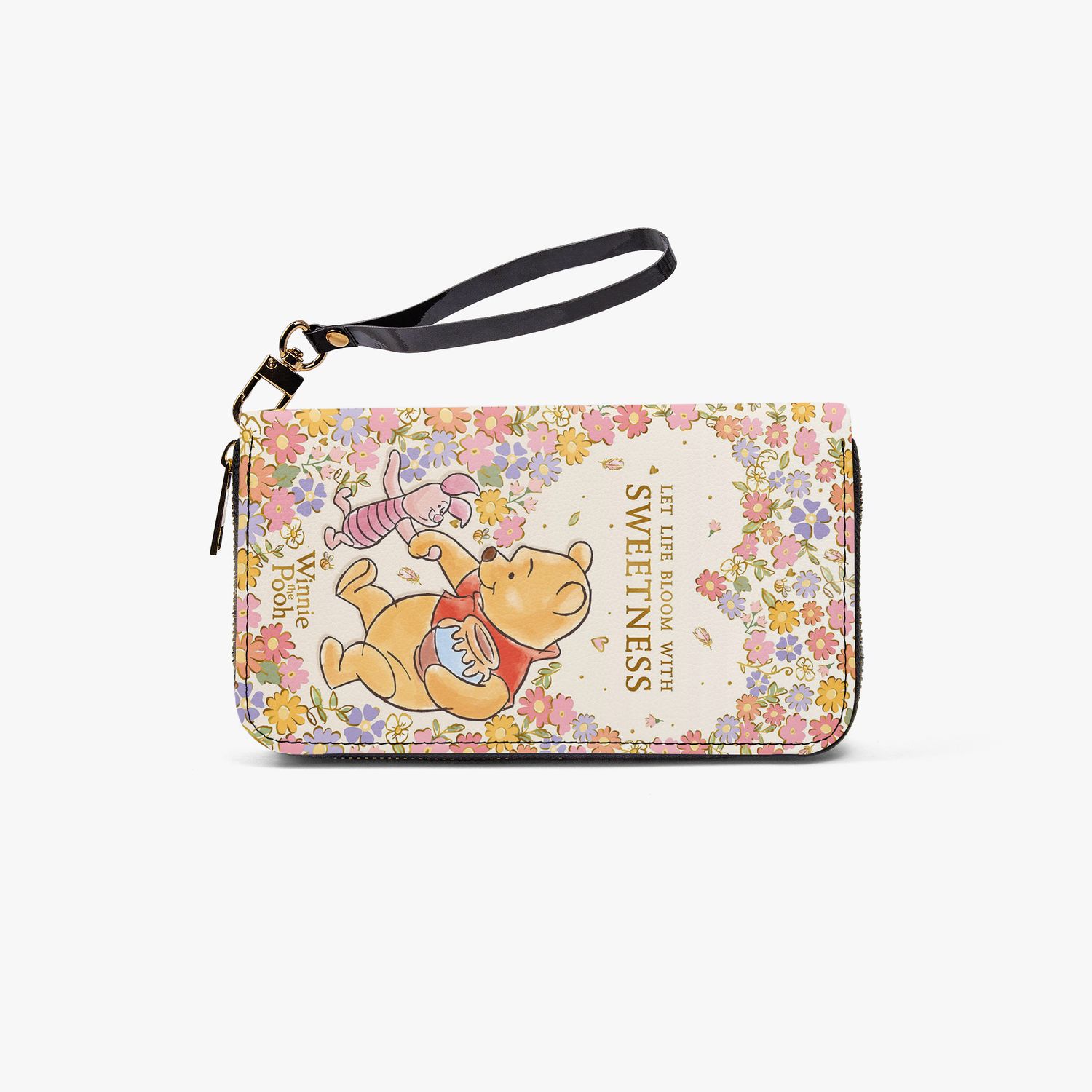 Winnie the Pooh Women's Wallet – Wallet with Piglet &amp; Flowers