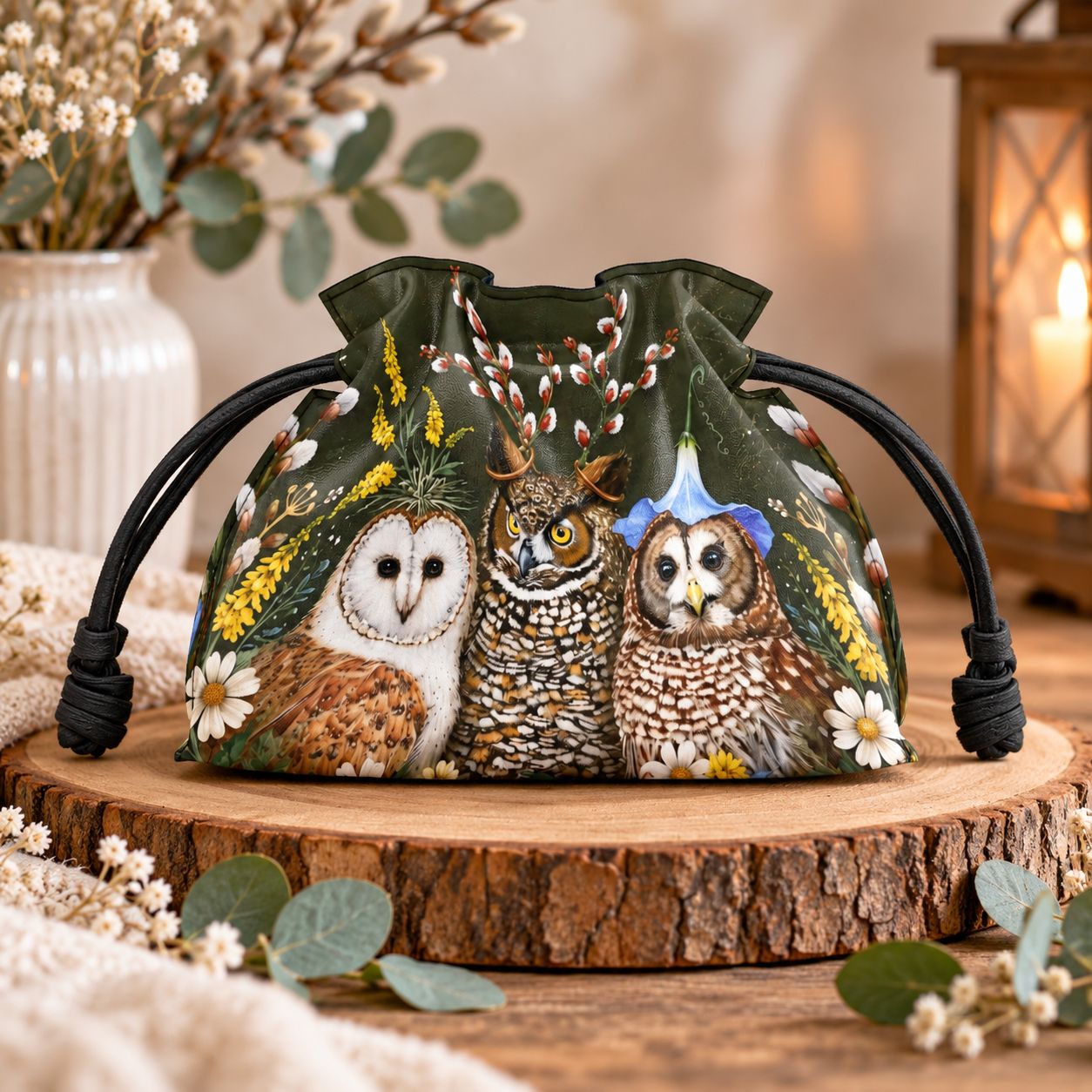 Women's Owl Handbag – 2-in-1 Shoulder Bag with Owl Motif