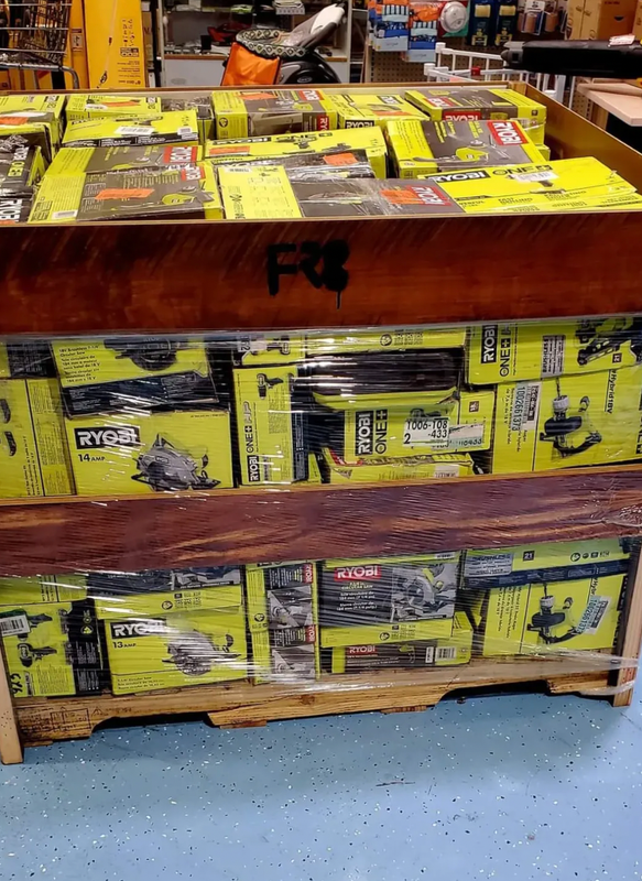 Ryobi Tool Pallet – 60 New Tools (Mixed Models)