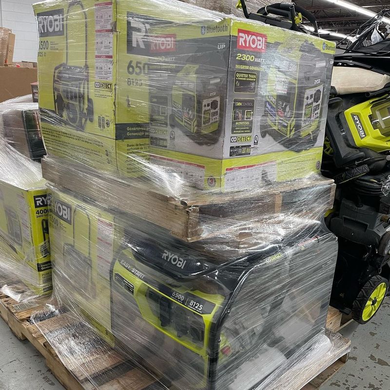 Pallet of Ryobi Generators – 6 Units (All New)