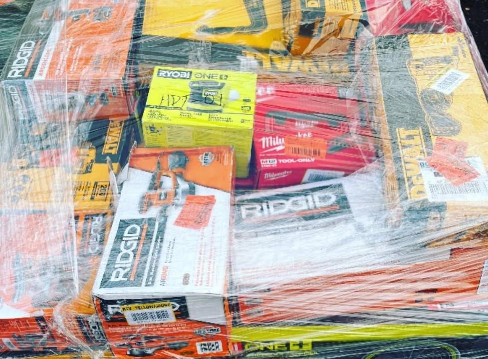 MIXED TOOL PALLET (MILWAUKEE, RIDGID, RYOBI)