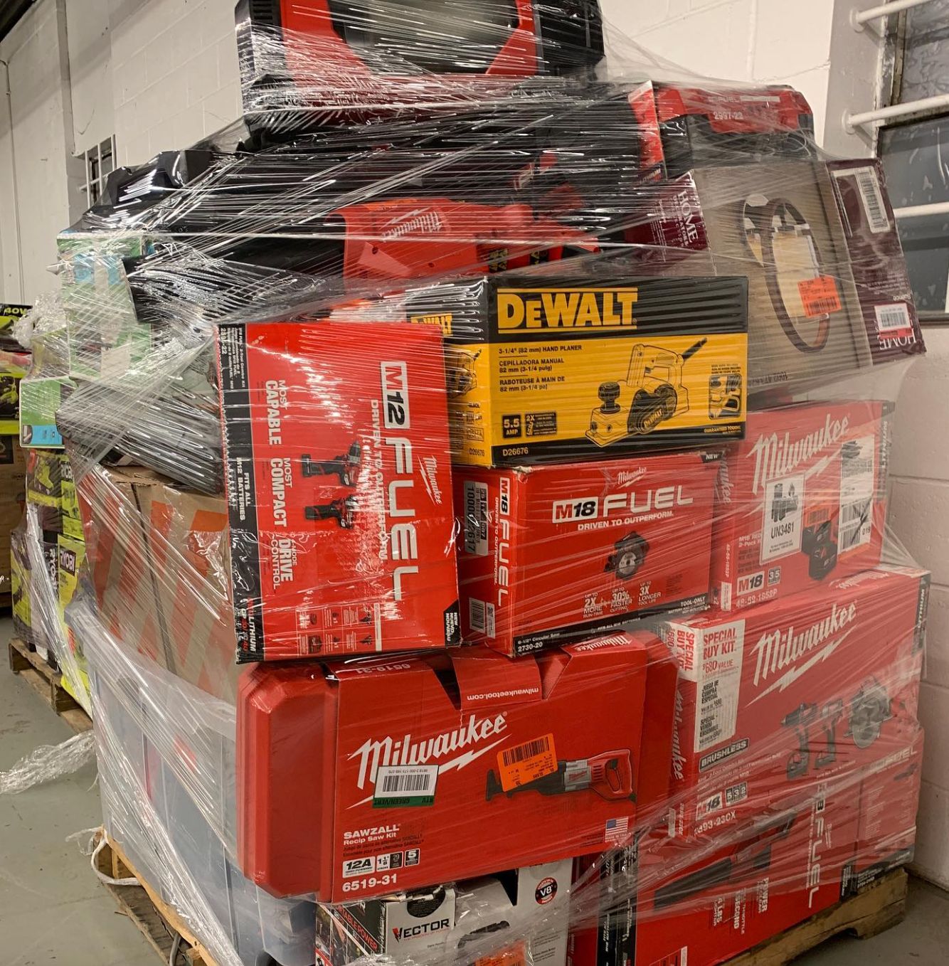 Milwaukee Heavy-Duty Tool Pallet – 60 Items (All New)