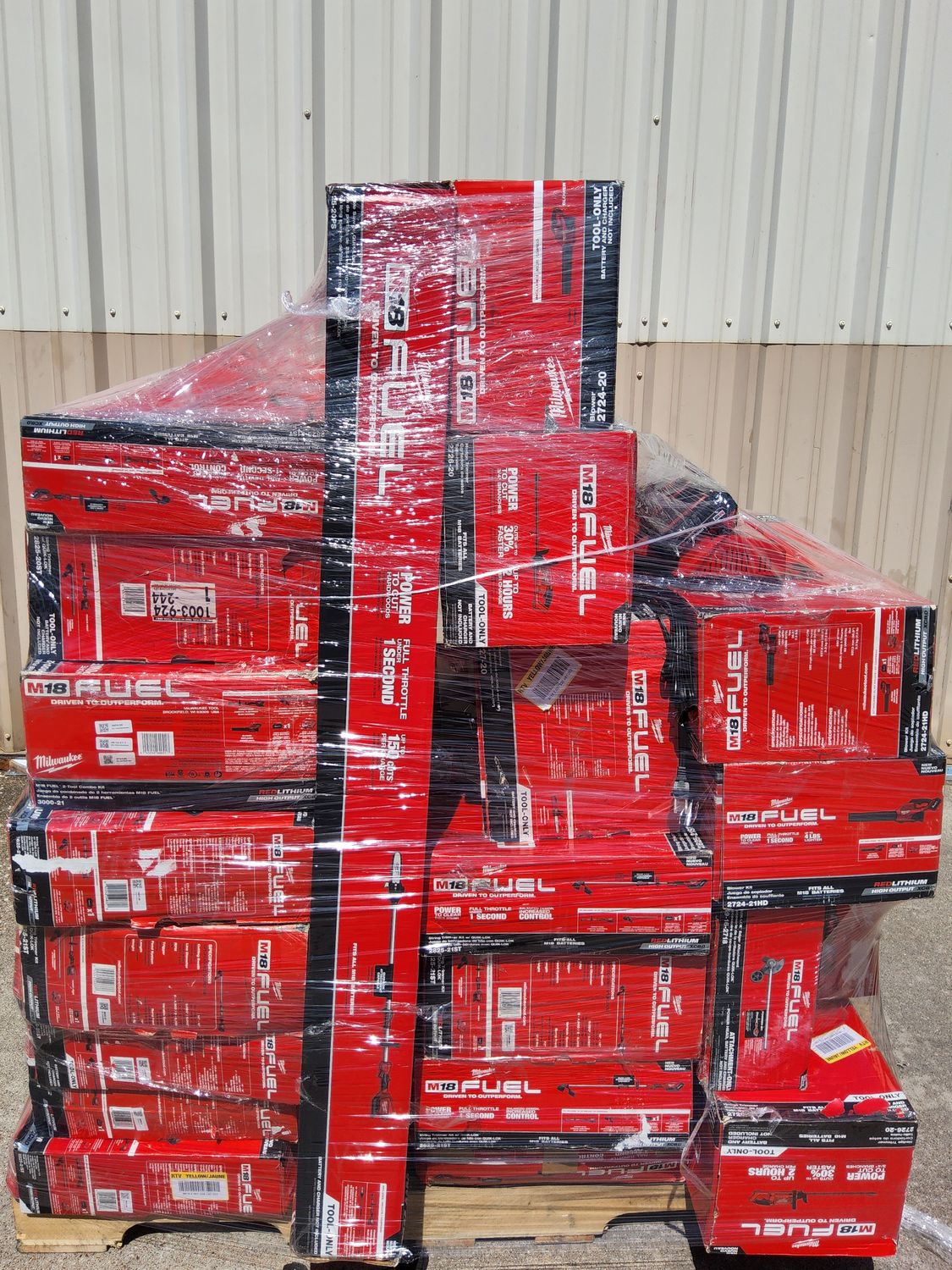 Milwaukee Mixed Tool Pallet – 58 Items (All Brand New, M18/M12 Mix)