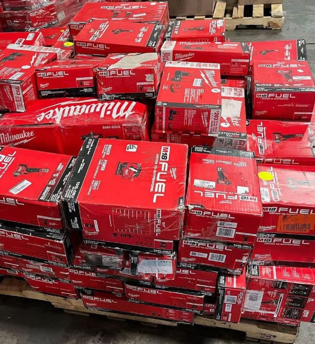 Milwaukee Professional Tool Pallet – 58 Items (All Brand New, M18/M12 FUEL Mix)