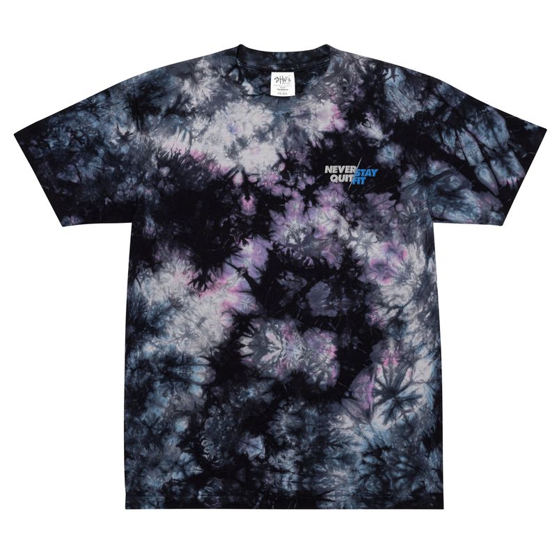 Embroderied Oversized Tie-Dye Tee