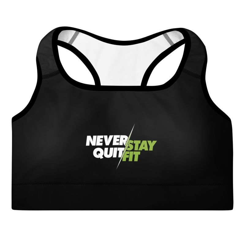 Black Padded Sports Bra