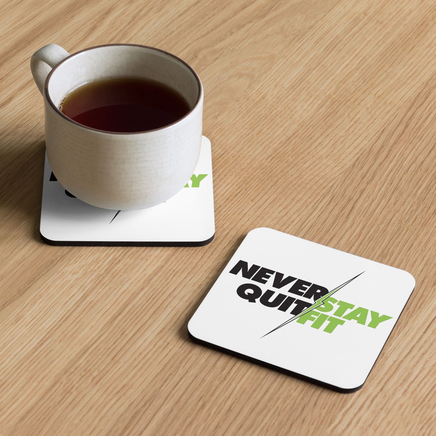 Cork-back coaster Cork-back coaster