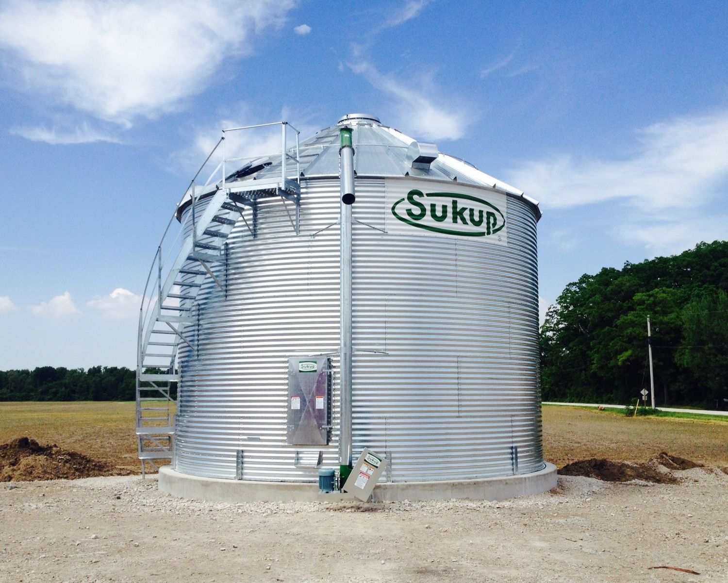 21&#39; 9 Ring Farm Grain Bin 10198 BU