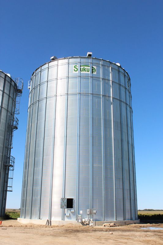 Stiffened Grain Bins